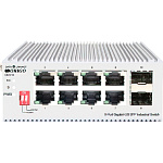 1000714108 Коммутатор ORIGO Коммутатор/ Unmanaged Industrial Switch 8x1000Base-T, 2x1000Base-X SFP, Surge 4KV, -40 to 75°C