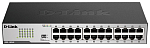 DGS-1024D/I2A Коммутатор D-LINK Неуправляемый , 24x1000Base-T, защита от статического электричества до 1 кВ, корпус металл
