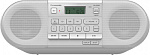 1544754 Аудиомагнитола Panasonic RX-D550GS-W белый 20Вт CD CDRW MP3 FM(dig) USB BT