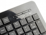 368218 Клавиатура Оклик 870S черный USB беспроводная slim Multimedia