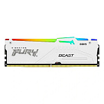1000787309 Память оперативная/ Kingston 32GB 5600MT/s DDR5 CL40 DIMM FURY Beast White RGB XMP