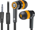 Гарнитура для смартфонов Defender Pulse 420 черный + оранжевый, вставки
