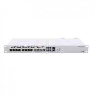 CRS312-4C+8XG-RM Маршрутизатор MIKROTIK Cloud Router Switch 312-4C+8XG-RM with 8 x 1G/2.5G/5G/10G RJ45 Ethernet LAN, 4x Combo ports (1G/2.5G/5G/10G RJ45 Ethernet LAN or 10G SFP+),