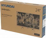 1872910 Телевизор LED Hyundai 24" H-LED24BS5002 Android TV белый HD 60Hz DVB-T DVB-T2 DVB-C DVB-S DVB-S2 WiFi Smart TV