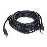 1181005 Gembird CCF-USB2-AMBM-15 USB 2.0 кабель PRO для соед. 4.5м AM/BM позол.конт., фер.кол., пакет