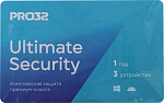 1849133 Программное Обеспечение PRO32 Ultimate Security на 1г на 3 устройства (PRO32-PUS-NS(3CARD)-1-3)