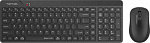 1971894 Клавиатура + мышь A4Tech Fstyler FG2300 Air клав:черный мышь:черный USB беспроводная slim (FG2300 AIR BLACK)