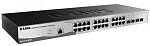 DGS-1210-28/ME/A2B Коммутатор D-LINK Управляемый L2 , 24x1000Base-T, 4x1000Base-X SFP, защита от статического электричества до 6 кВ, CLI, консольный порт RJ-45