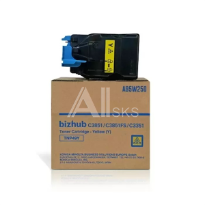 A95W250 Konica Minolta toner cartridge TNP-49Y yellow for bizhub C3351/C3851/C3851FS 12 000 pages