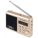 1458905 Perfeo мини-аудио Sound Ranger, УКВ+ FM, MP3 (USB/TF), USB-audio, BL-5C 1000mAh, шамп.золот (SV922AU) [PF_3185]
