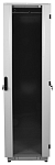 ШТК-М-38.6.10-1ААА-9005 Шкаф телекоммуникационный напольный 38U (600x1000) дверь стекло, цвет чёрный