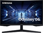 1912241 Монитор Samsung 27" Odyssey G5 C27G55TQ черный VA LED 1ms 16:9 HDMI матовая 250cd 178гр/178гр 2560x1440 144Hz FreeSync Premium DP WQ 4.5кг