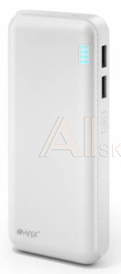 336615 Мобильный аккумулятор Hiper SP20000 Li-Ion 20000mAh 2.1A+1A белый 2xUSB