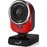 1637817 Web-камера Genius QCam 6000 Red {1080p Full HD, вращается на 360°, универсальное крепление, микрофон, USB} [32200002408]