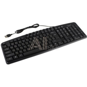 1750829 Клавиатура Gembird KB-8340UM-BL {USB, черный, 107 клавиш + 9 доп. клавиш, кабель 1.7 метра}
