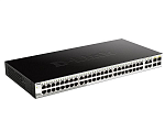 D-Link DGS-1210-52/FL1A, L2 Managed Switch with 48 10/100/1000Base-T ports and 4 100/1000Base-T/SFP combo-ports.16K Mac address, 802.3x Flow Control,