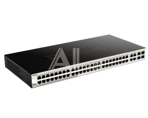 DGS-1210-52/FL1A Коммутатор D-LINK Managed L2 Switch 48x1000Base-T, 4xCombo 1000Base-T/SFP, Surge 6KV, CLI