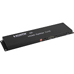 1798050 ORIENT HSP0110H, HDMI 4K Splitter 1->10, HDMI 1.4/3D, UHDTV 4K(3840x2160)/HDTV1080p/1080i/720p, HDCP1.2, EDID управление, RS232 порт, IR вход, внешний