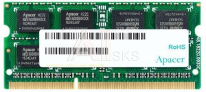 AS04GFA60CAQBGJ Apacer DDR3 4GB 1600MHz SO-DIMM (PC3-12800) CL11 1.35V (Retail) 256*8 (AS04GFA60CAQBGJ/DV.04G2K.HAM)