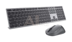 1532959 Клавиатура + мышь Dell KM7321W клав:серый мышь:серый USB беспроводная Bluetooth/Радио slim