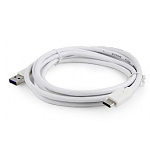 1529857 Cablexpert Кабель USB3.0 AM/USB Type-C, 1.8м, белый, пакет (CCP-USB3-AMCM-6-W)