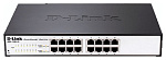 D-Link DXS-1100-16SC/A1A, PROJ L2 Smart Switch with 14 10GBase-X SFP+ ports and 2 10GBase-T/SFP+ combo-ports.16K Mac address, 320Gbps switching capac