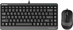 1919567 Клавиатура + мышь A4Tech Fstyler F1110 клав:черный/серый мышь:черный/серый USB Multimedia (F1110 GREY)