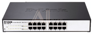 D-Link DXS-1100-16SC/A1A, PROJ L2 Smart Switch with 14 10GBase-X SFP+ ports and 2 10GBase-T/SFP+ combo-ports.16K Mac address, 320Gbps switching capac