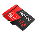 Носитель информации Netac P500 Extreme PRO 128GB MicroSDXC V30/A1/C10 up to 100MB/s, retail pack card only