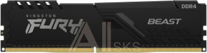 1909857 Память DDR4 8Gb 3600MHz Kingston KF436C17BB/8 Fury Beast Black RTL Gaming PC4-28800 CL17 DIMM 288-pin 1.35В single rank с радиатором Ret