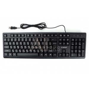1857472 Клавиатура Gembird KB-8355U-BL,{USB,черный, 104 клавиши, кабель 1,85м}