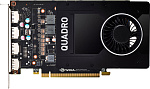1000424020 Видеокарта VGA PNY NVIDIA Quadro P2000, 5 GB GDDR5/160-bit, PCI Express 3.0 x16, DP 1.4x4, 75 W, 1-slot cooler, rtl