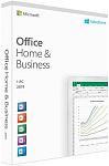 К00017013 Офисное приложение Microsoft Office для дома и бизнеса 2019 для 1 ПК или Mac, локализация - Русский, состав - Word, Excel, PowerPoint и Outlook, срок