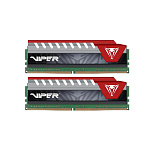 1211209 Модуль памяти PATRIOT Viper Elite Gaming DDR4 Общий объём памяти 16Гб Module capacity 8Гб Количество 2 2400 МГц 1.2 В красный PVE416G240C5KRD