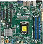 1000382386 Системная плата MB Supermicro X11SSH-F, 1x LGA 1151, Intel® C236, Intel® 6th Gen E3-1200 v5/ Core i3, Pentium, Celeron processors, 4xDIMM DDR4 ECC
