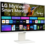 11049120 LCD LG 31.5" 32SR85U-W Smart Monitor {IPS 3840x2160 60Hz 5ms 400cd 16:9 178/178 2x5W webcamera USB-C(90W) 2xHDMI USB VESA}
