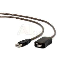 1454305 Gembird/Cablexpert Кабель удлинитель USB 2.0 активный AM/AF, 10м (UAE-01-10M)