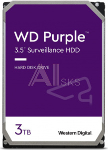 1969210 Жесткий диск WD SATA-III 3TB WD33PURZ Surveillance Purple (5400rpm) 256Mb 3.5"