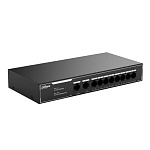 Коммутатор Dahua 10-port Gigabit RJ45 8-port PoE Switch, 65W, Metal case