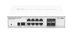 CRS112-8G-4S-IN Маршрутизатор MIKROTIK Cloud Router Switch 112-8G-4S-IN with QCA8511 400Mhz CPU, 128MB RAM, 8xGigabit LAN, 4xSFP, RouterOS L5, desktop case, PSU