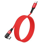1882817 HOCO HC-47952 U100/ PD кабель Type-C--Type-C/ 1.5m/ 100W/ Нейлон/ Поворот коннектора на 180 гр./ Red