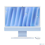 Apple iMac 24-inch 2024 [MWUF3X/A] (КЛАВ.РУС.ГРАВ.) Blue 24" Retina 4.5K {(4880x2520) M4 8C CPU 8C GPU/16GB/256GB SSD/рекоменд.переход.1979059/1991284