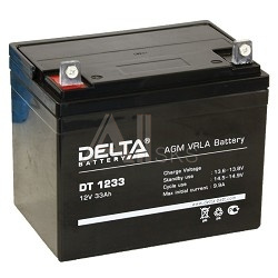 1457428 Delta DT 1233 (33 А\ч, 12В) свинцово- кислотный аккумулятор