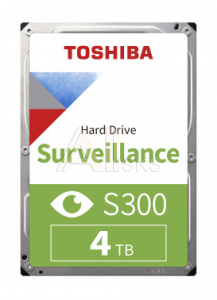 1531422 Жесткий диск Toshiba Original SATA-III 4Tb HDWT840UZSVA Surveillance S300 (5400rpm) 256Mb 3.5"