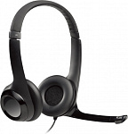 1829442 Наушники с микрофоном Logitech H390 черный 1.9м накладные USB оголовье (981-000014)