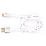 1662462 Harper Силиконовый Кабель для зарядки и синхронизации USB - USB type-C , SCH-730 white (1м, способны заряжать устройства до 2х ампер)