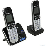 Panasonic KX-TG6812RUB Радиотелефон черный (2 трубки с ЖК диспл., DECT)