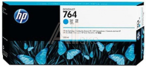 982644 Картридж струйный HP 764 C1Q13A голубой (300мл) для HP DJ T3500