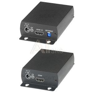 7891154 SC&T HE01C Комплект (передатчик HE01CT + приёмник HE01CR) для передачи сигналов HDMI по коаксиальному кабелю