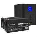 296857 Комплект ИБП EX295989RUS + батарея 200Aч EX282991RUS 2шт (инвертор, синус, для котла) ExeGate SineTower SZ-2000.LCD.AVR.3SH.1C13.USB <2000VA/1600W, чи